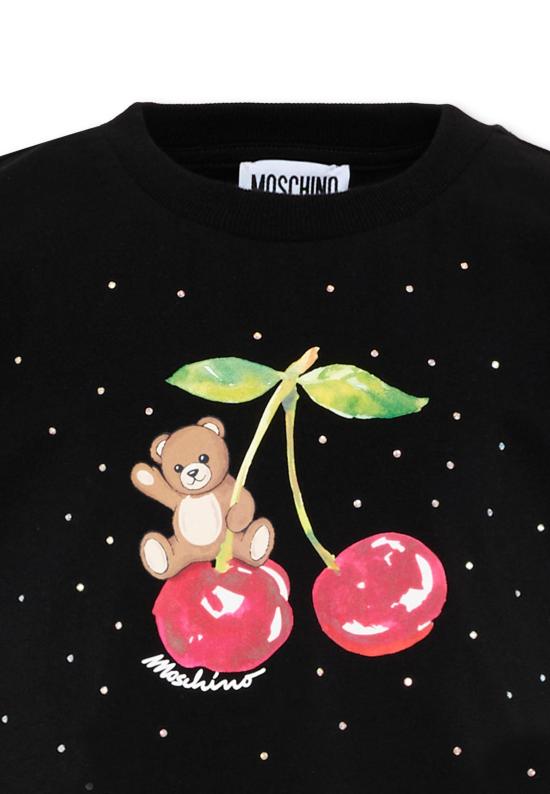 26SS [키즈] 모스키노 티셔츠 HFM06K LBA10 60100 BLACK - MOSCHINO