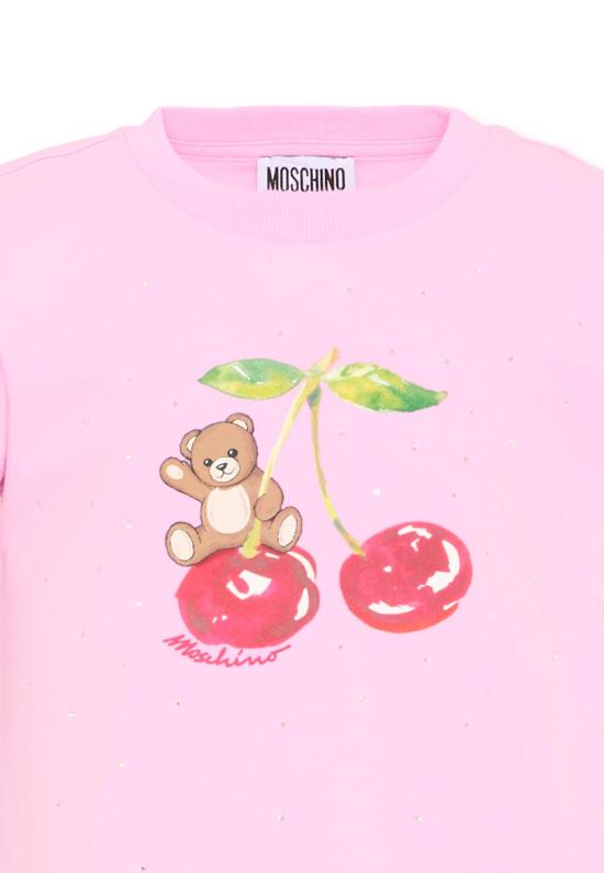 26SS [키즈] 모스키노 티셔츠 HFM06K LBA10 51473 PINK - MOSCHINO