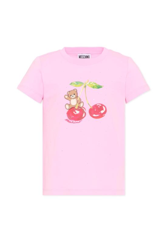 26SS [키즈] 모스키노 티셔츠 HFM06K LBA10 51473 PINK