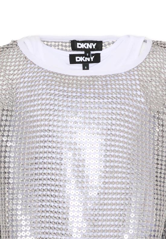 26SS [키즈] 디케이엔와이 탑 D62618 016 SILVER - DKNY