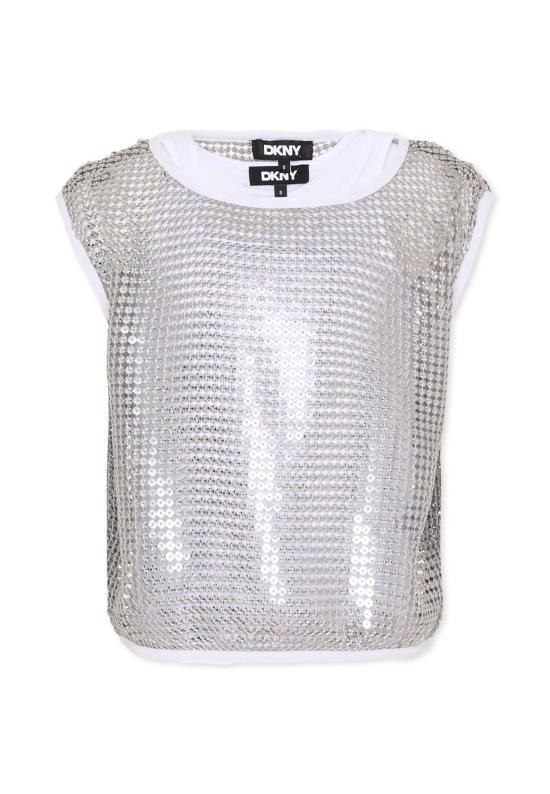 26SS [키즈] 디케이엔와이 탑 D62618 016 SILVER