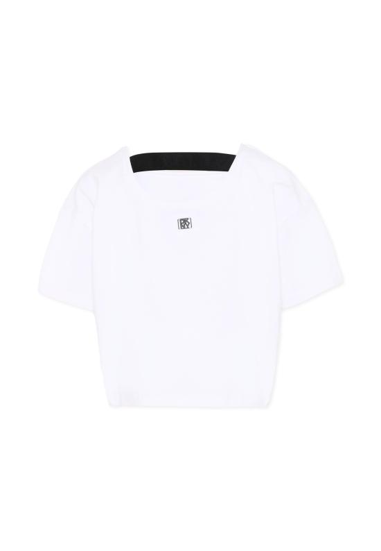 26SS [키즈] 디케이엔와이 티셔츠 D62624 10P WHITE - DKNY