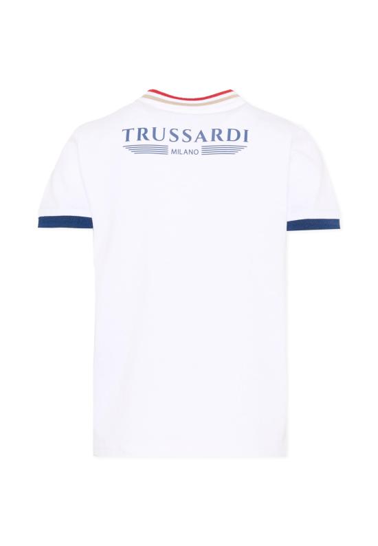 26SS [키즈] 트루사르디 폴로 셔츠 TIP26102PO WHITE - TRUSSARDI