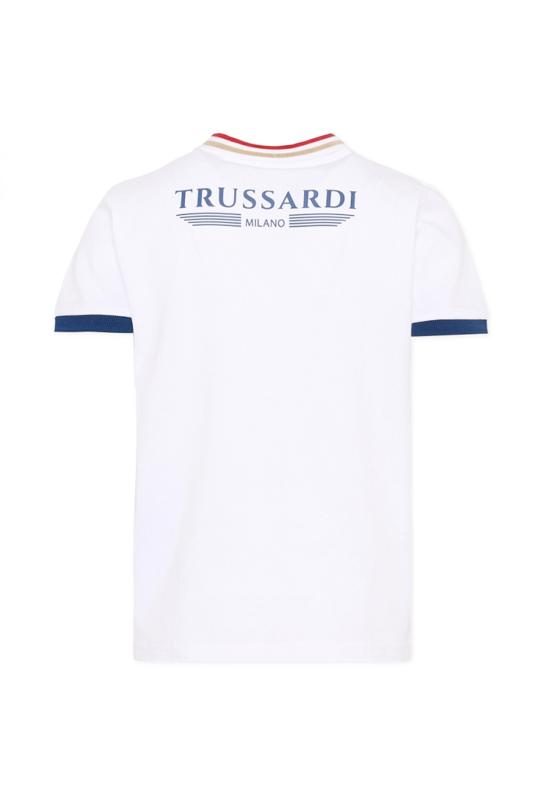 26SS [키즈] 트루사르디 폴로 셔츠 TIP26102PO WHITE - TRUSSARDI