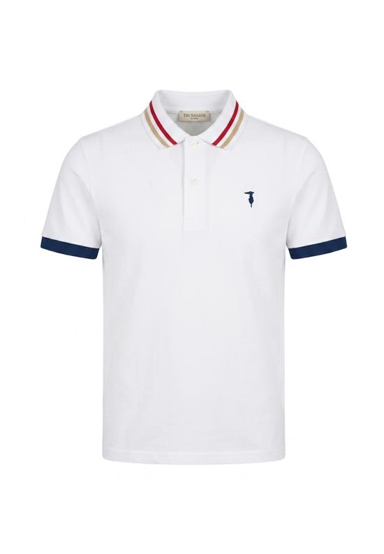 26SS [키즈] 트루사르디 폴로 셔츠 TIP26102PO WHITE - TRUSSARDI