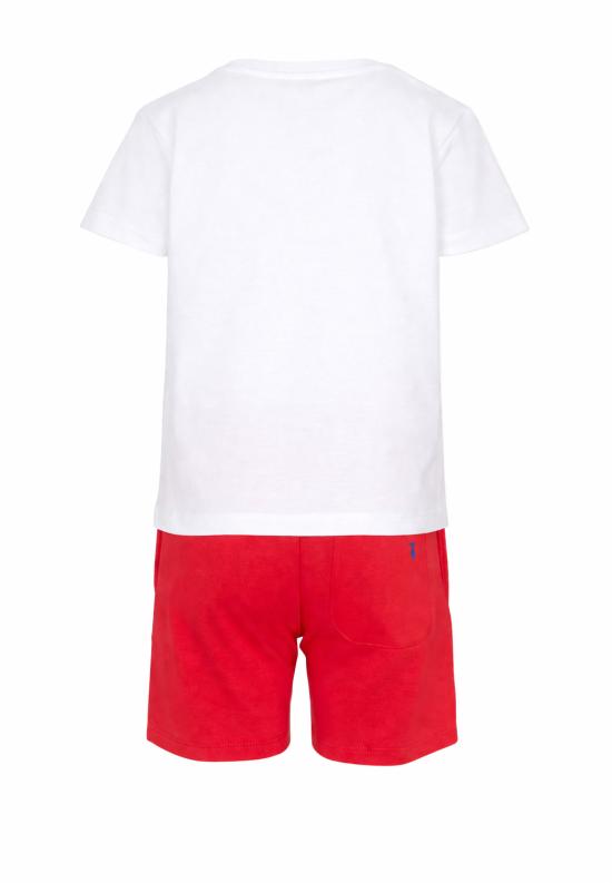 26SS [키즈] 트루사르디 오버롤 TIP26008CJ WHITE RED - TRUSSARDI