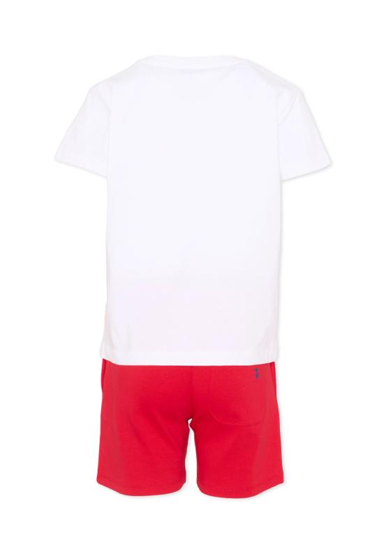 26SS [키즈] 트루사르디 오버롤 TIP26008CJ WHITE RED - TRUSSARDI