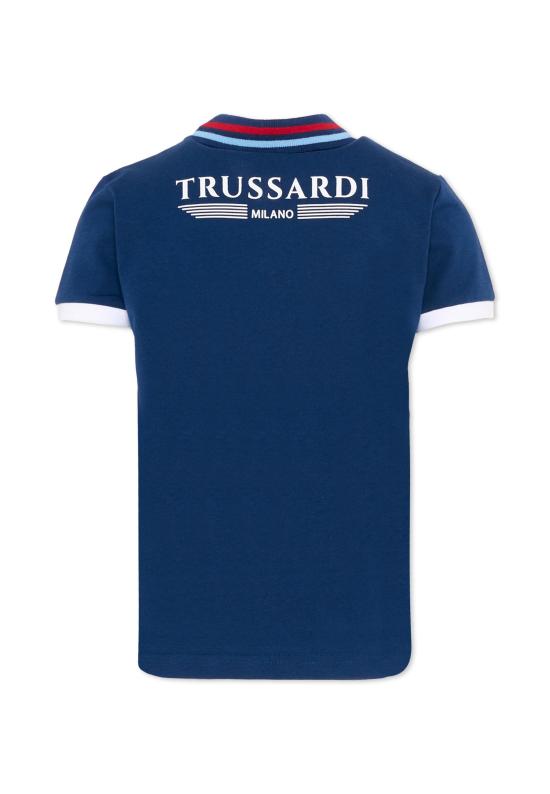26SS [키즈] 트루사르디 폴로 셔츠 TIP26102PO BLUE ESTATE - TRUSSARDI