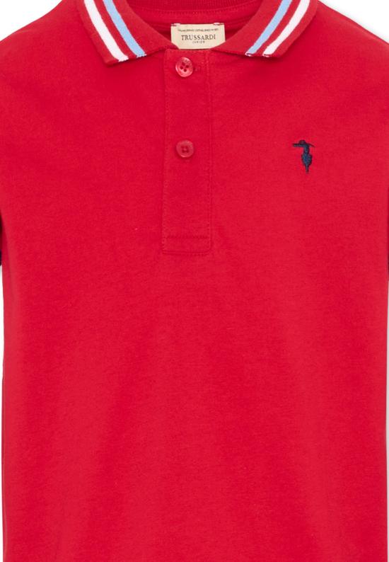 26SS [키즈] 트루사르디 폴로 셔츠 TIP26102PO RED LYCHEE - TRUSSARDI