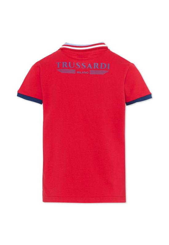 26SS [키즈] 트루사르디 폴로 셔츠 TIP26102PO RED LYCHEE - TRUSSARDI