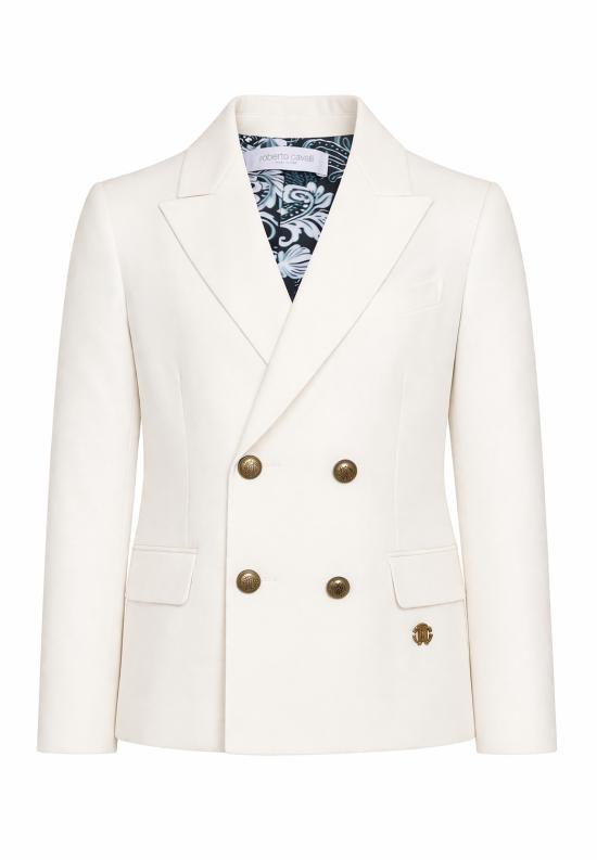 26SS [키즈] 로베르토 카발리 자켓 CBP26100GC WHITE - ROBERTO CAVALLI