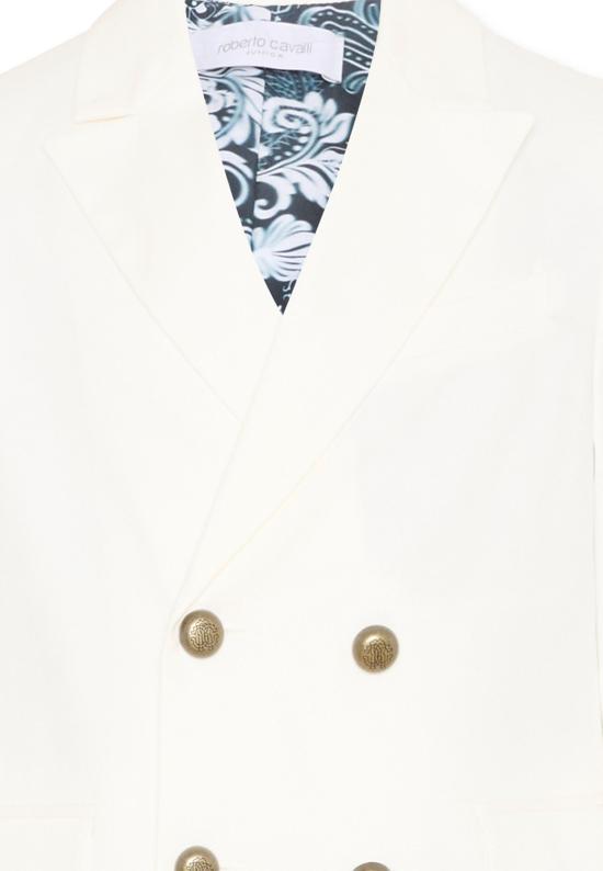 26SS [키즈] 로베르토 카발리 자켓 CBP26100GC WHITE - ROBERTO CAVALLI