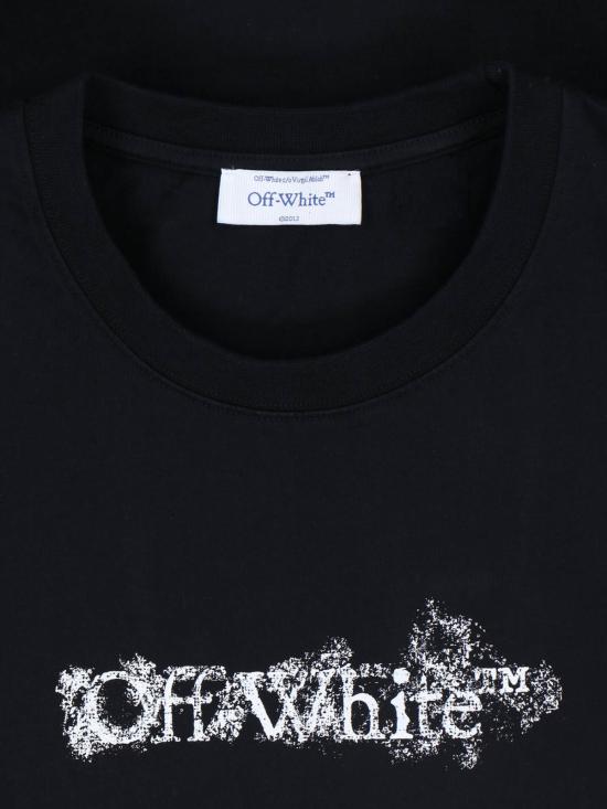 26SS 오프화이트 반팔 티셔츠 44MAA027S26J007001 BLACK Black - OFF WHITE