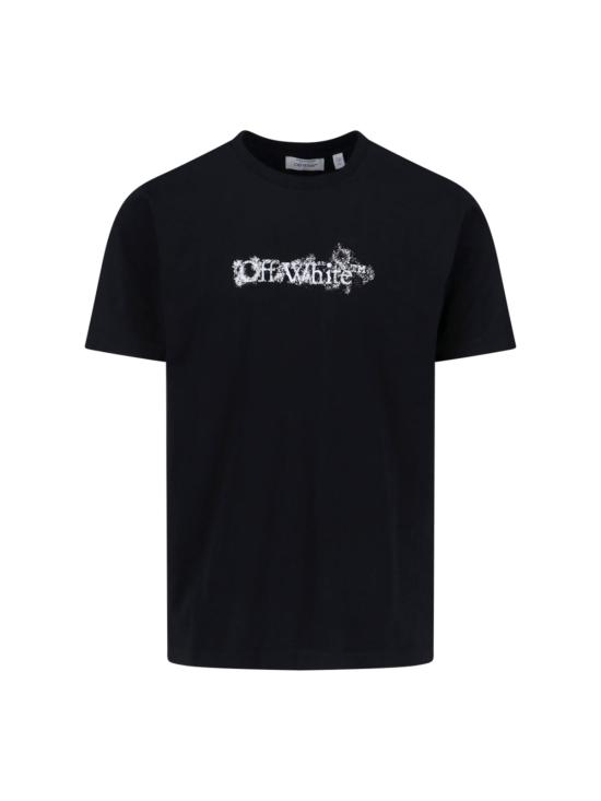 26SS 오프화이트 반팔 티셔츠 44MAA027S26J007001 BLACK Black