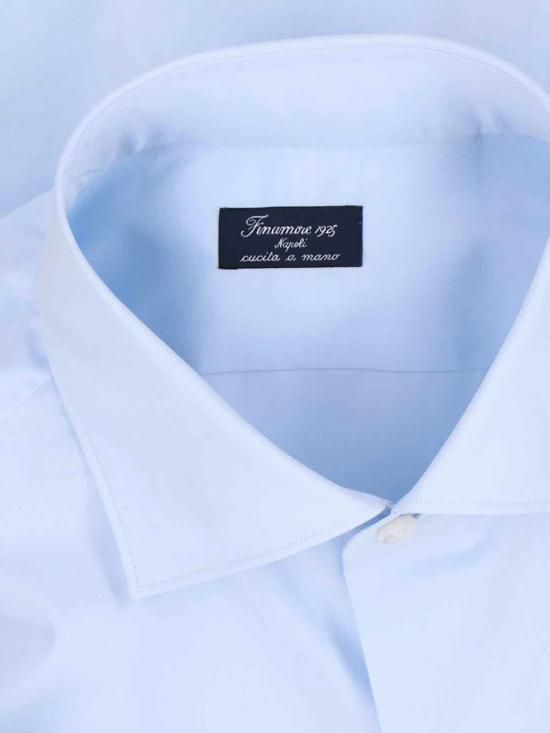 26SS 피나모레 셔츠 C0608 MILANO ZANTE 02 Blue - FINAMORE