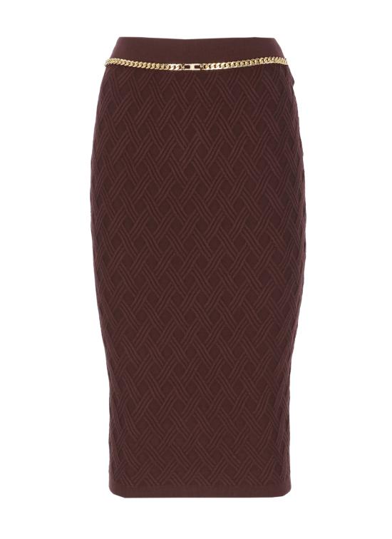 25FW 엘리자베타프랜치 미디 스커트 GK20B56E2 EA4 Bordeaux