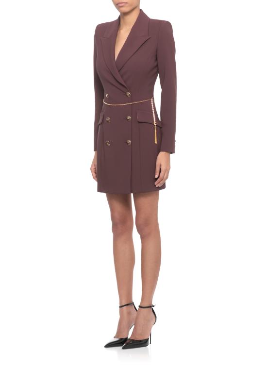 25FW 엘리자베타프랜치 미디 원피스 AB89657E2 EA4 Bordeaux - ELISABETTA FRANCHI