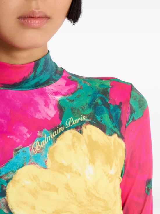 26SS 발망 블라우스 GF1EK027GF50 ULJ MultiColour - BALMAIN