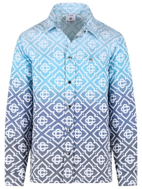 26SS 카사블랑카 자켓 M SP26 JK 449 01MONOGRAM GRADIENT Light Blue