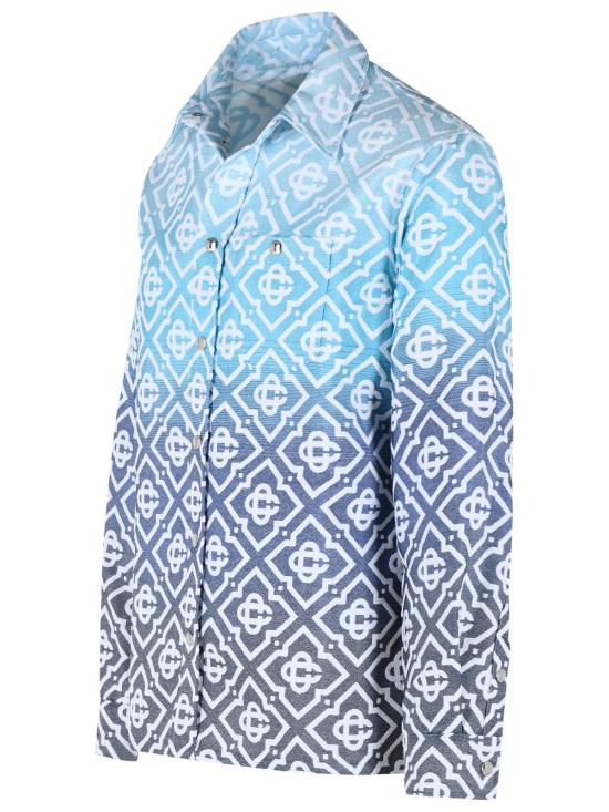 26SS 카사블랑카 자켓 M SP26 JK 449 01MONOGRAM GRADIENT Light Blue - CASABLANCA