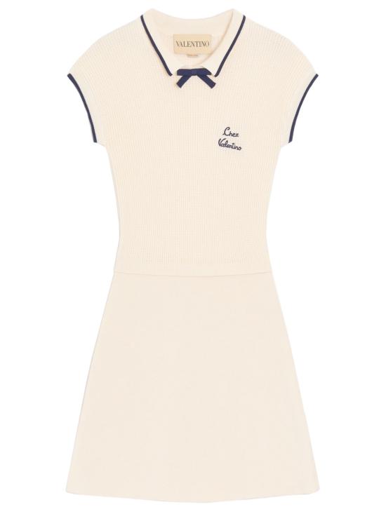 26SS 발렌티노 가라바니 미디 원피스 8B3KD14Z9JVBRP WHITE