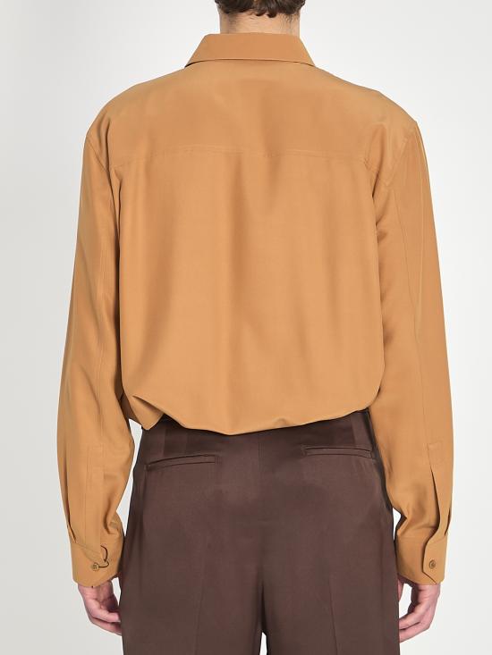 26SS 생로랑 긴팔 셔츠 862412Y070N 2021 BROWN - SAINT LAURENT