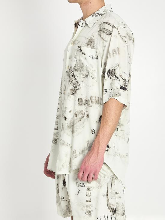 26SS 발렌시아가 긴팔 셔츠 852334TTL78 1240 GREY - BALENCIAGA