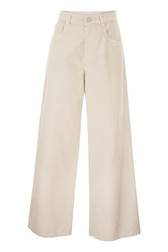 26SS 브루넬로 쿠치넬리 스트레이트 팬츠 M0H81P4075 C8739 CHALK