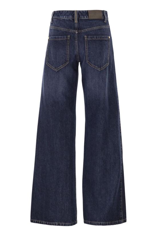 26SS 브루넬로 쿠치넬리 스트레이트 팬츠 MA095P4050 C9370 DARK DENIM - BRUNELLO CUCINELLI