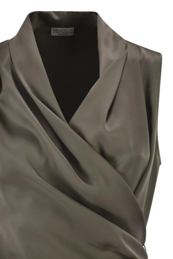 26SS 브루넬로 쿠치넬리 베스트 MB179EG906 C9125 MUD - BRUNELLO CUCINELLI