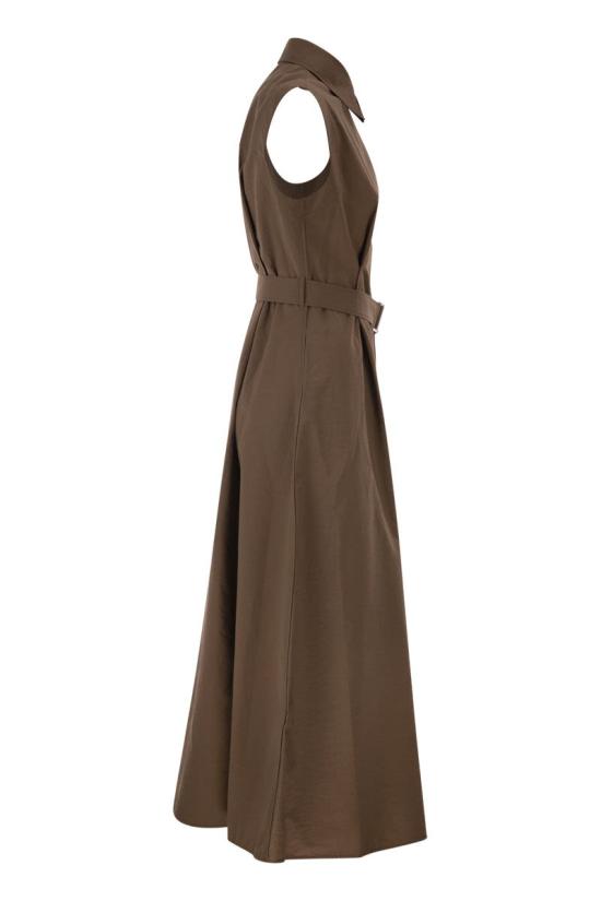 26SS 브루넬로 쿠치넬리 미디 원피스 ML140A5286 C9311 BROWN - BRUNELLO CUCINELLI