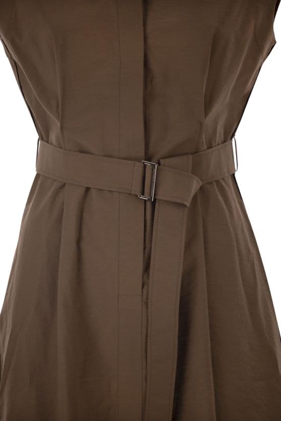 26SS 브루넬로 쿠치넬리 미디 원피스 ML140A5286 C9311 BROWN - BRUNELLO CUCINELLI