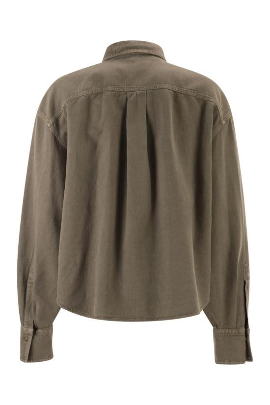 26SS 브루넬로 쿠치넬리 셔츠 ML996NC206 C9325 BROWN - BRUNELLO CUCINELLI