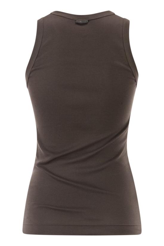 26SS 브루넬로 쿠치넬리 반팔 티셔츠 M0TC8FX230 C8589 DARK BROWN - BRUNELLO CUCINELLI