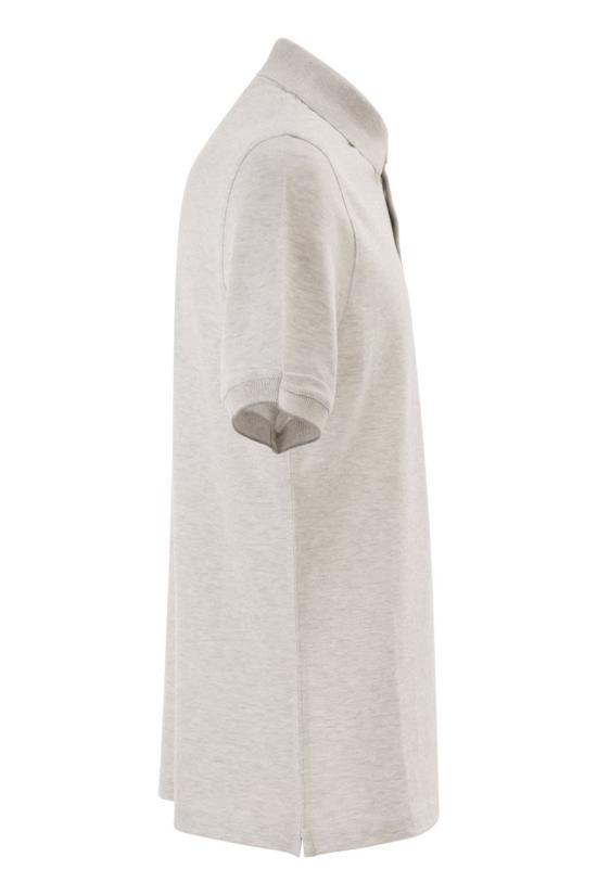 26SS 브루넬로 쿠치넬리 피케 폴로 셔츠 ME8548788 CW584 PEARL - BRUNELLO CUCINELLI