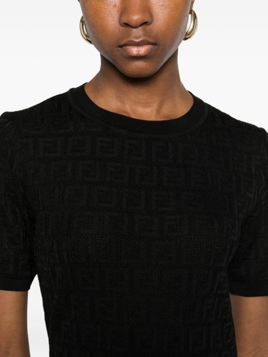 26SS 펜디 미디 원피스 FZDD59AUZRF0GME BLACK - FENDI