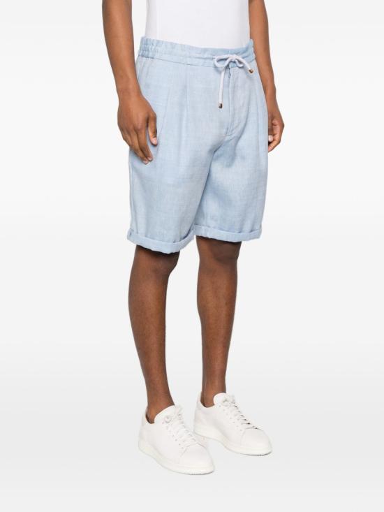 26SS 브루넬로 쿠치넬리 스트레이트 팬츠 MZ408U0020C024 CLEAR BLUE - BRUNELLO CUCINELLI