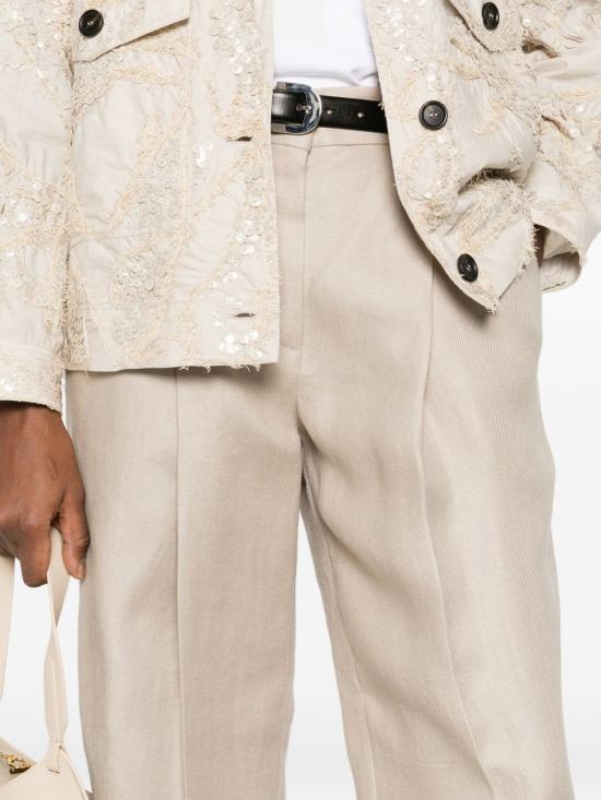 26SS 브루넬로 쿠치넬리 스트레이트 팬츠 MH527P9185C9272 BEIGE - BRUNELLO CUCINELLI