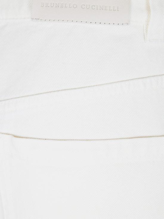 26SS 브루넬로 쿠치넬리 스트레이트 팬츠 M0H81P4059C1101 WHITE - BRUNELLO CUCINELLI