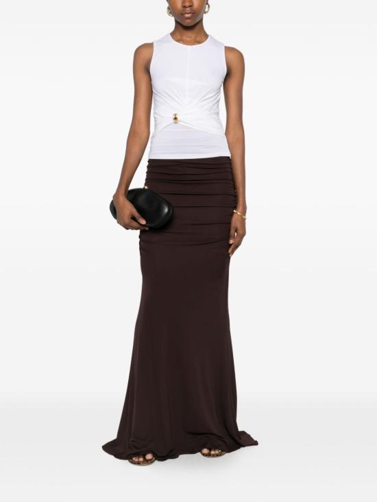 26SS 엘리자베타프랜치 반팔 티셔츠 TO03761E2360 IVORY - ELISABETTA FRANCHI