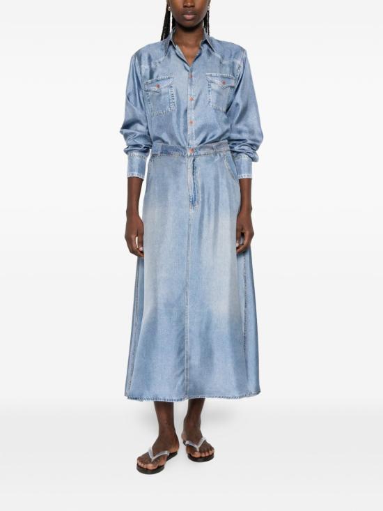 26SS 피에르루이마샤 스커트 ALOESGO12777101517405 CLEAR BLUE - PIERRE LOUIS MASCIA