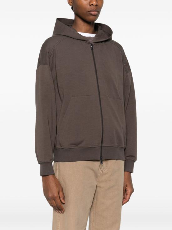 26SS 브루넬로 쿠치넬리 집업 스웨트셔츠 MH827FB706C8589 BROWN - BRUNELLO CUCINELLI