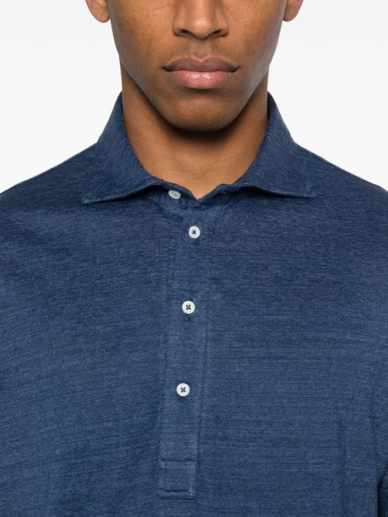 26SS 브루넬로 쿠치넬리 반팔 티셔츠 MR8273915C005 BLUE - BRUNELLO CUCINELLI