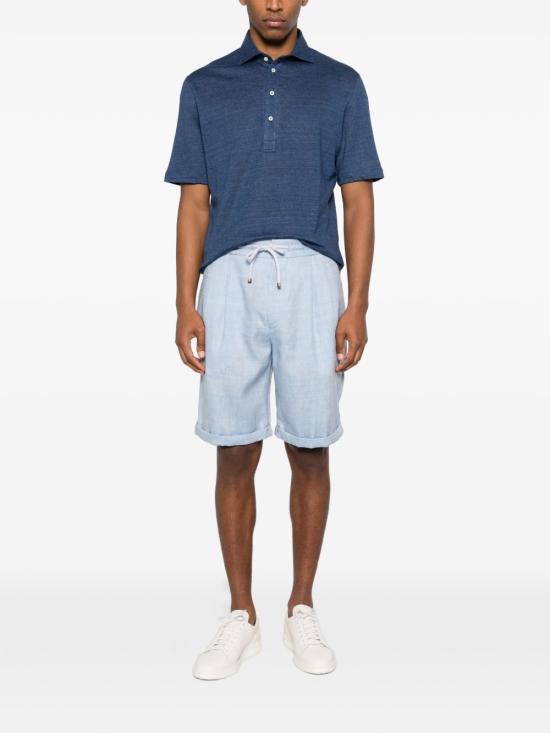 26SS 브루넬로 쿠치넬리 반팔 티셔츠 MR8273915C005 BLUE - BRUNELLO CUCINELLI