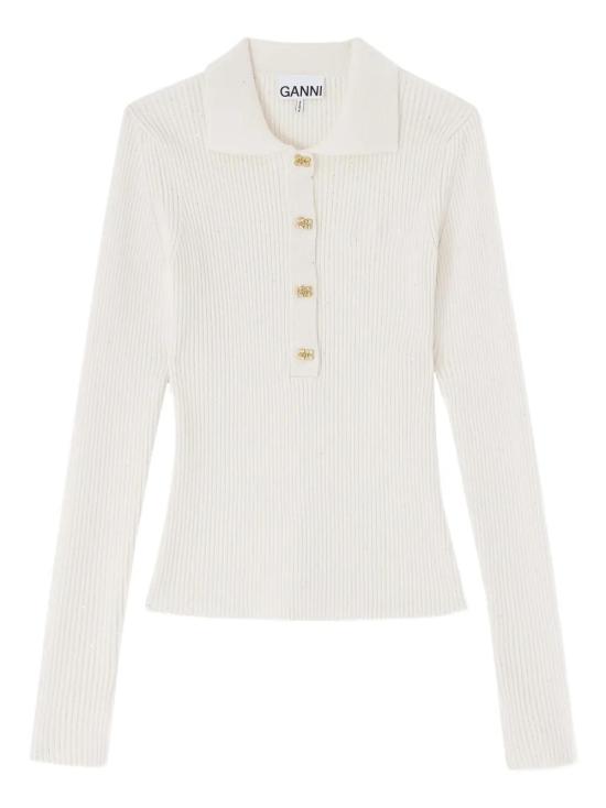 26SS 가니 파인 시퀸 니트 폴로셔츠 A1070085 135