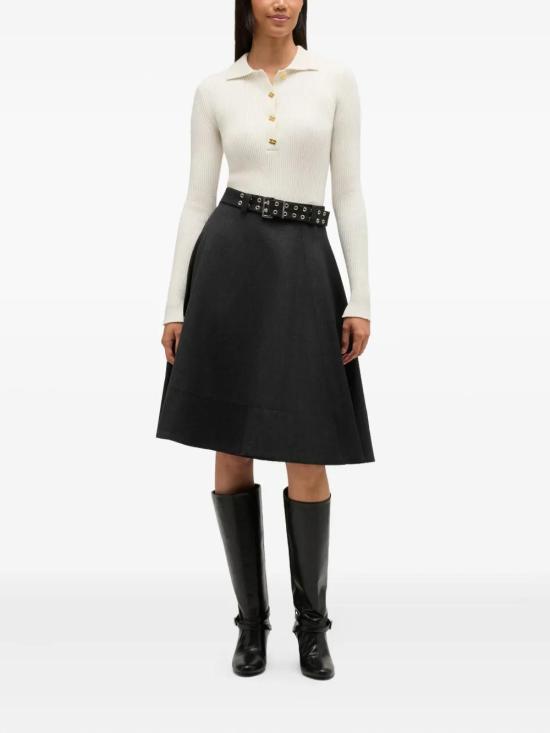 26SS 가니 파인 시퀸 니트 폴로셔츠 A1070085 135 - GANNI