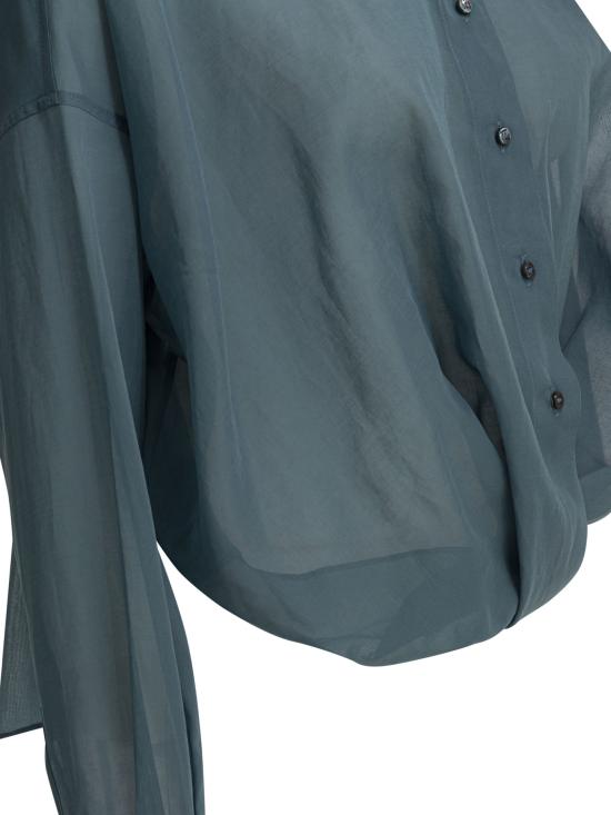 26SS 브루넬로 쿠치넬리 셔츠 M0F91MX616C9704 BLUE - BRUNELLO CUCINELLI