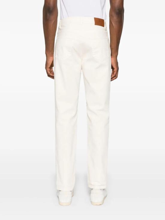 26SS 브루넬로 쿠치넬리 스트레이트 팬츠 M277PD3210 C6094 WHITE - BRUNELLO CUCINELLI