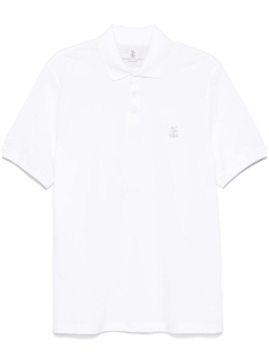 26SS 브루넬로 쿠치넬리 반팔 티셔츠 ME8548788 CK640 WHITE