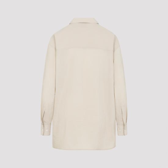 26SS 르메르 롱 셔츠 타이 드라이 실크 SH1282LF1308 BG235 NUDE NEUTRALS - LEMAIRE